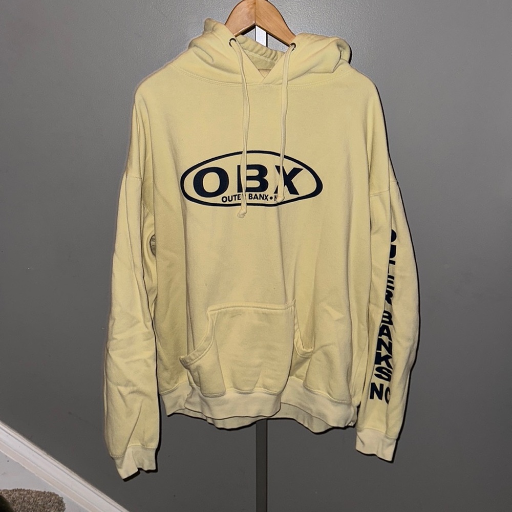 Outer Banks NC (OBX) Hoodie Men’s 2XL Yellow